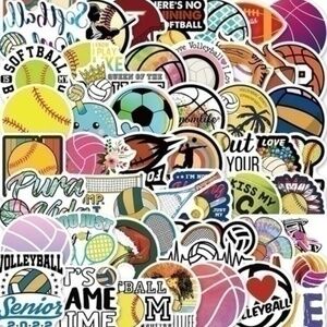 Bundle of 50 stickers  Sports balls